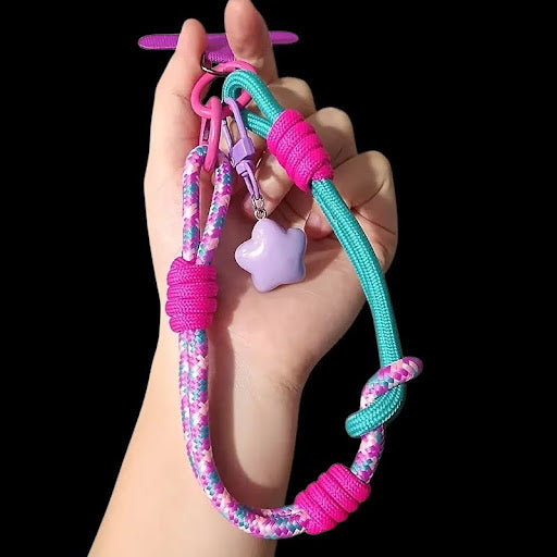 Tropical Crush – teal and pink with charm